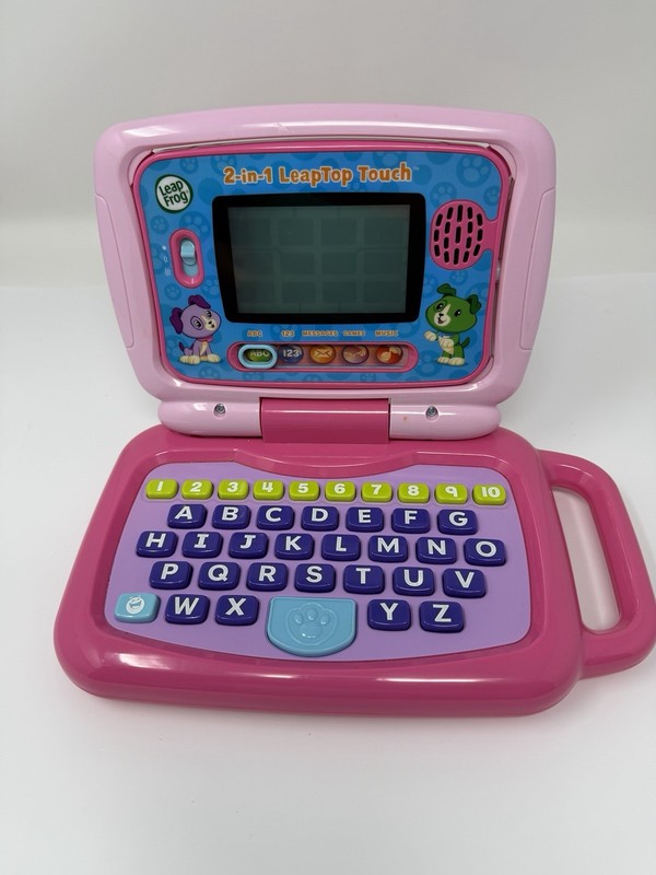 Leap Frog 2 in 1 Leaptop Touch Learning For Kids Pink 6009 – TESTED, WORKING