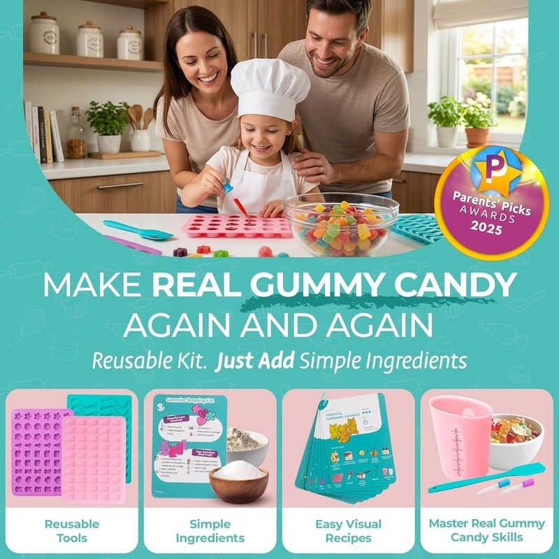 Ultimate Gummy-Making Kit for Kids – Real Fun DIY Candy Kit, STEM Activity fo... gallery