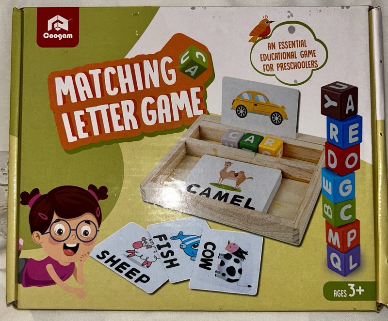 Coogam Matching Letter Game Alphabet Toy Ages 3+ MPN 201021301