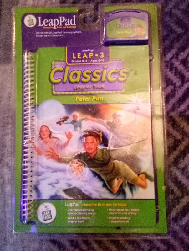 LeapPad Leap Three Classics Chapter Book Peter Pan Grades 3-5 Age 8-10 Learning