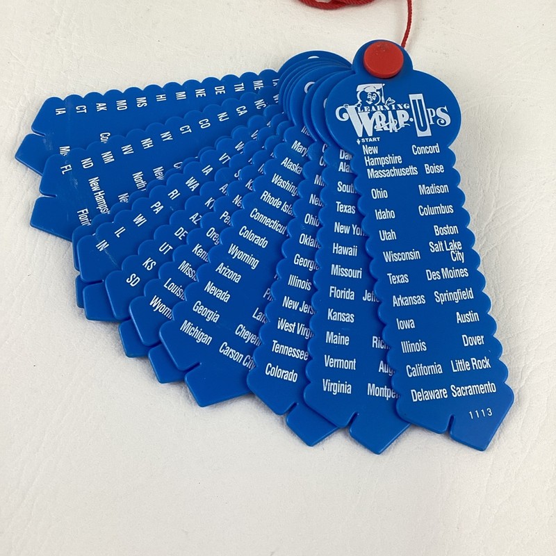 Learning Wrap Ups States Capitals Self Correcting Hands On Memorizing Tool gallery