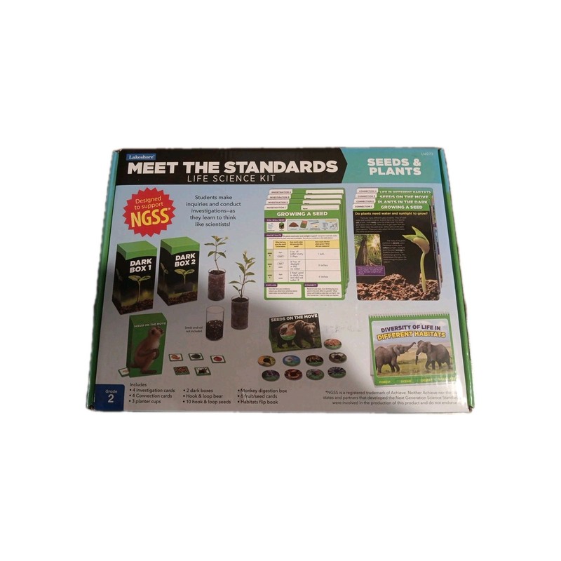 Lakeshore - Meet the Standards Life Science Kit, Seeds & Plants- New!! LM273