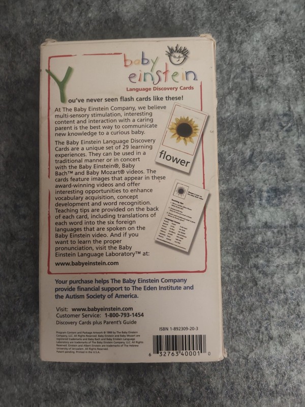 Baby Einstein Nature Discovery Cards Kids Learning Education Complete Set gallery