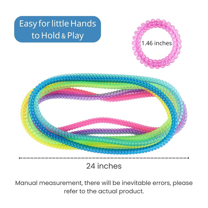 Sensory Fidget Necklace for Boys and Girls, 12 Pack Stretch Coil Necklaces for K gallery