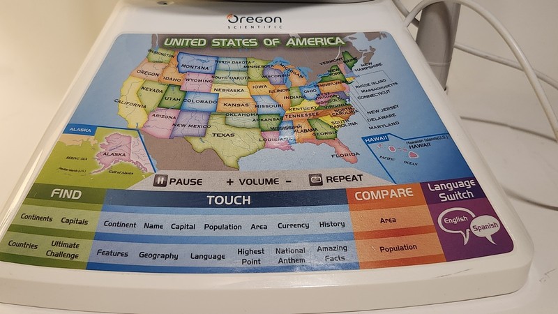 Oregon Scientific Smart Globe Find Touch SG268R Tested Working Homeschooling gallery