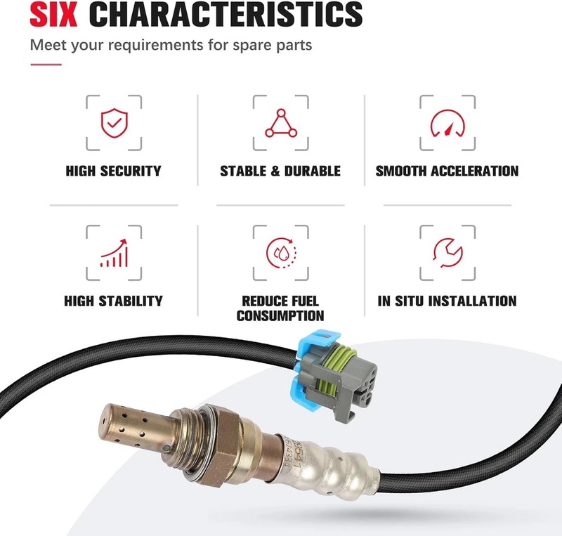 2PCS Upstream & Downstream O2 Oxygen Sensor Compatible for Chevy, for GMC, for gallery