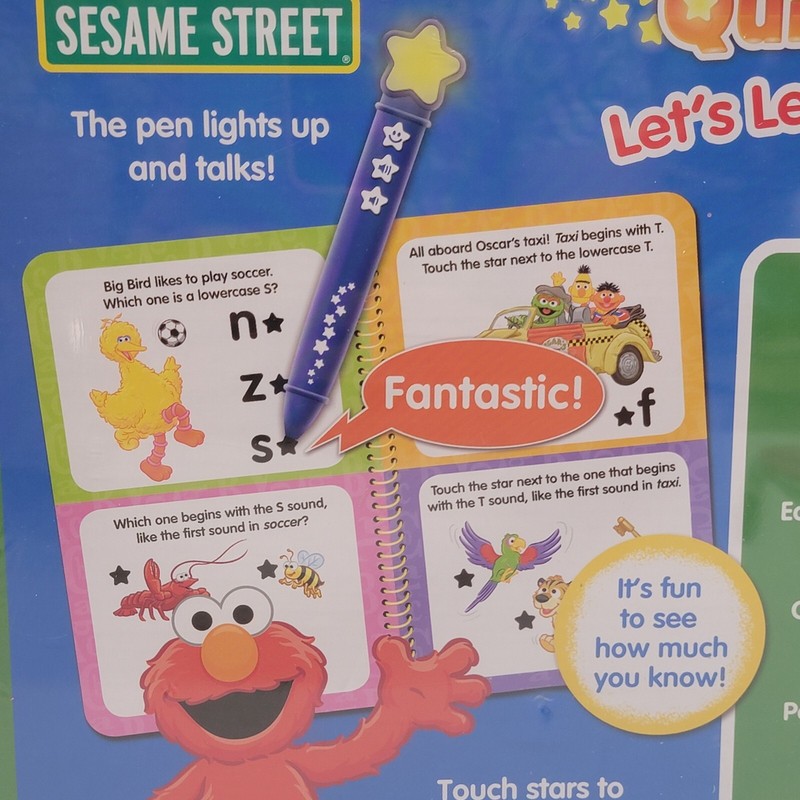 NEW Sesame Street Quiz It Pen 450 Questions & Answers - 4 Book Box Set Preschool gallery