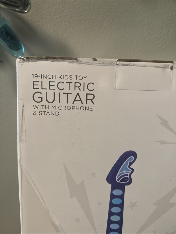 BCP 19 Inch Electric Guitar with Microphone. Blue New In Box gallery