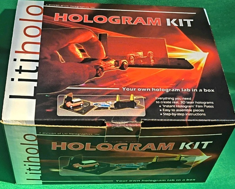 Litiholo Hologram Kit With Mini Hot Rod Car UNUSED & COMPLETE Holographics