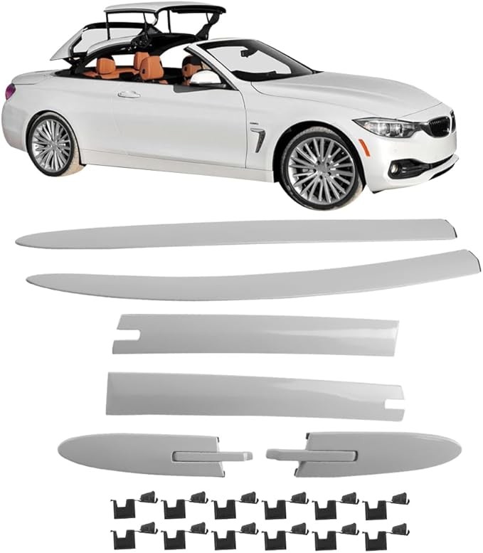 6Pcs Left and Right Side Convertible Roof Top Hinge Covers Compatible with BMW gallery