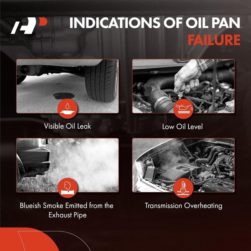 A-Premium Transmission Oil Pan with Gasket & Drain Plug Compatible with Ram 1500 gallery