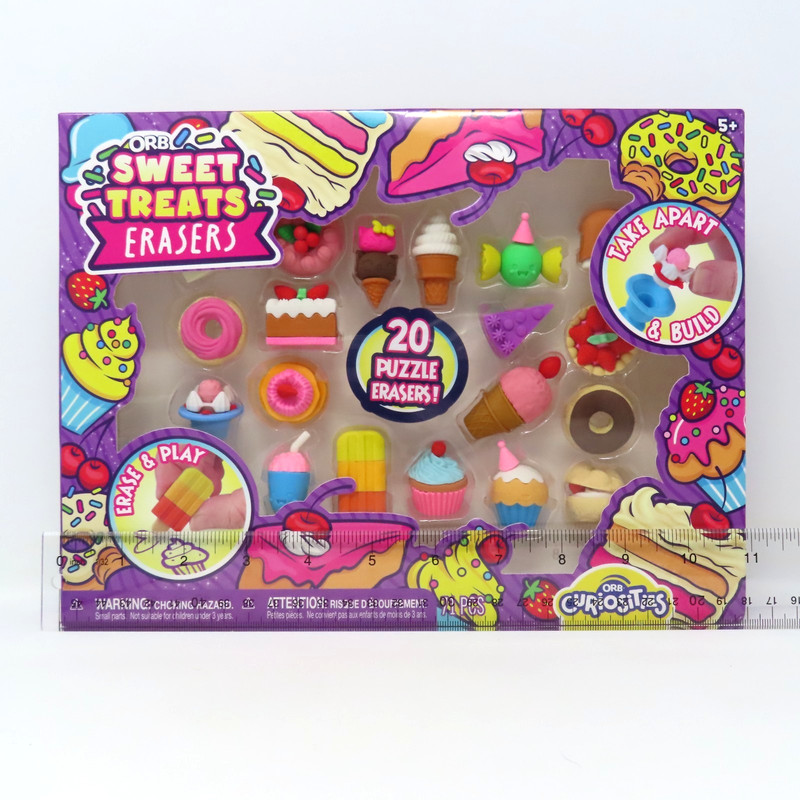 ORB Puzzle Erasers Gift Set Ocean Friends or Sweet Treats You Pick gallery