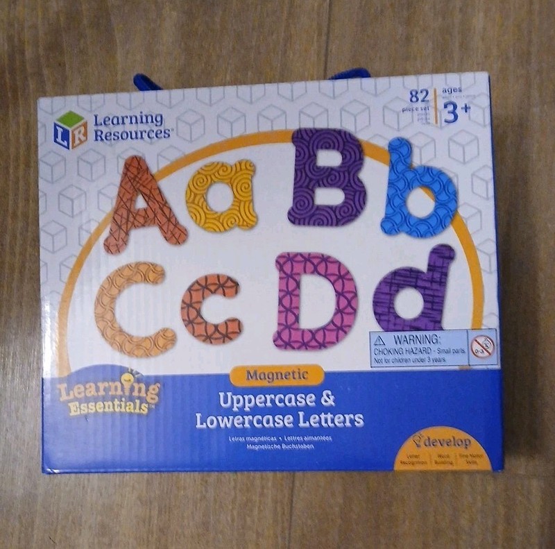 NIP Learning Resources Magnetic Uppercase & Lowercase Letters 82 Pc Set Unopened