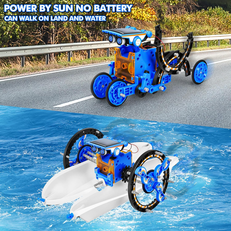 STEM 13-In-1 Toy Science Kit for Kids, Robotics Set STEM Project Boys Age 8-12 gallery