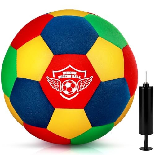 House Soccer Ball Soft Foam Indoor Soccer Ball Kids Inside for Your Size 4