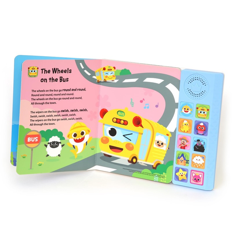 Baby Shark Nursery Rhymes 10 Button Sound Book| Learning & Education Toys | I... gallery