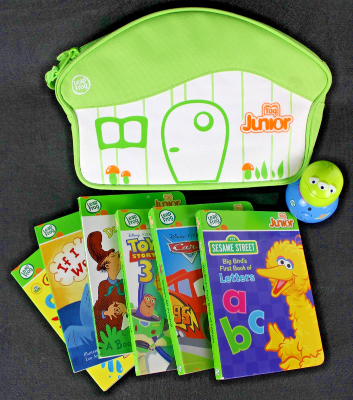 Set of 6 Leap Frog Tag Junior Books (new), Toy Story Pal Reader & Carrying Case