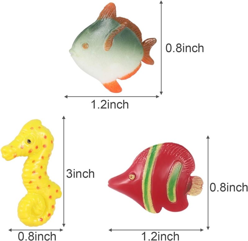 Interactive Tropical Fish Play Set - 48 Assorted Figures for Bath & Party Fun gallery