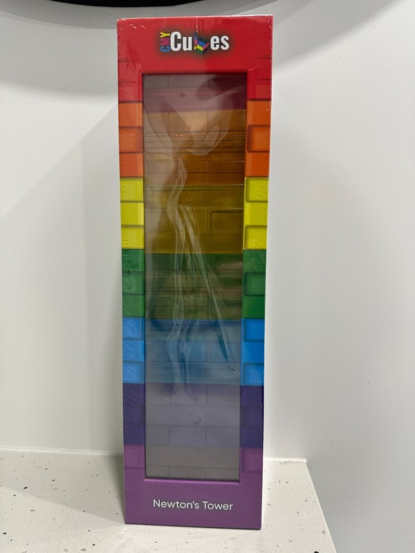 CMY Cubes Newton's Tower, 63 Translucent Pieces in 7 Colours BNIB RRP $189.95 gallery