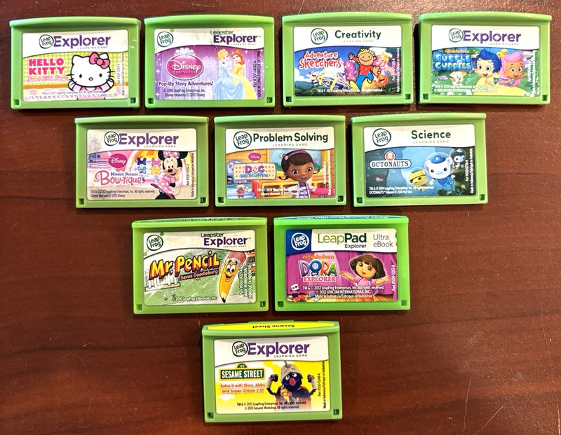 10 Leap Frog LeapPad Explorer Learning Game lot LeapPad 1 2 3 XDI Ultra
