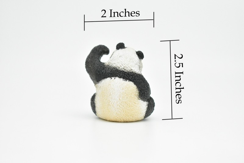 Panda Bear Toy, Figure Plastic Replica, Hand Painted 2 1/2 " CWG168 BB40 gallery