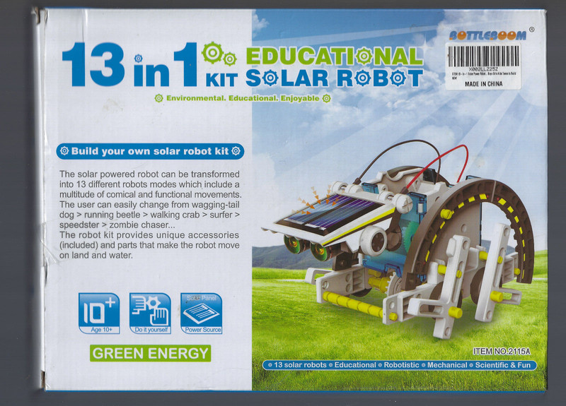 13 In 1 Educational Toys Solar Robot Toy Science Kit Solar Powered STEM NEW gallery