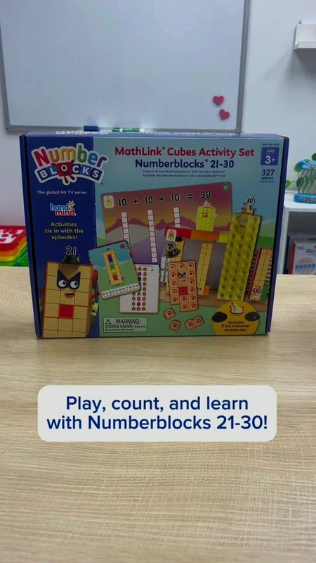 MathLink Cubes Activity Set 21-30, 20 Preschool Learning Activities, Counting Bl gallery