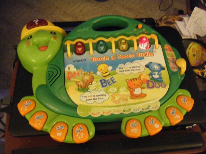 vtech Touch & Teach Turtle Electronic Learning Toy #0798