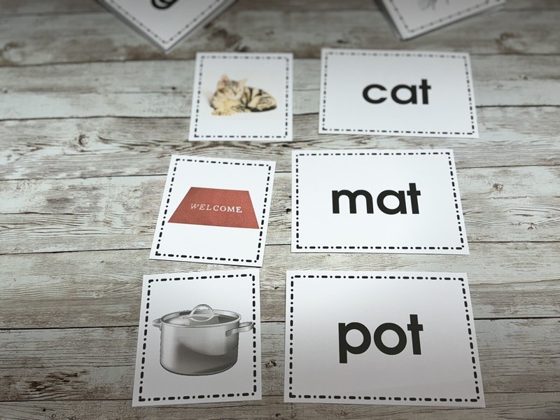 CVC Words - Matching - Cards for Learning Center 52 Cards- Teaching supplies gallery