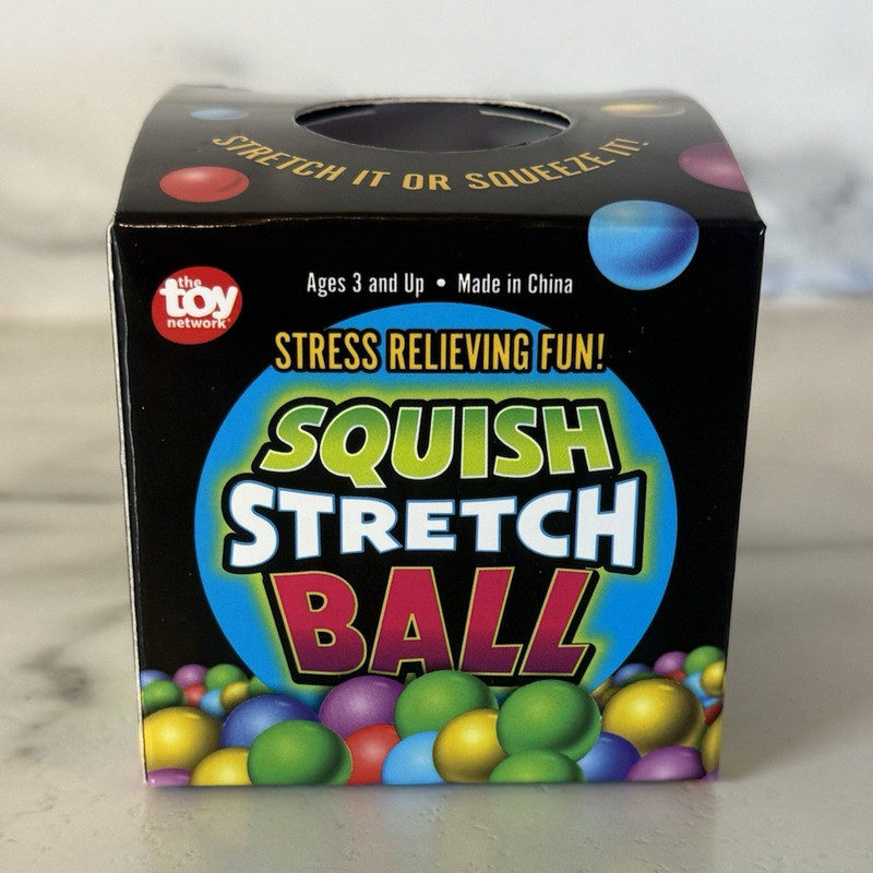 New The Toy Network Squish Stretch Ball Stress Relieving Toy Purple Ages 3+