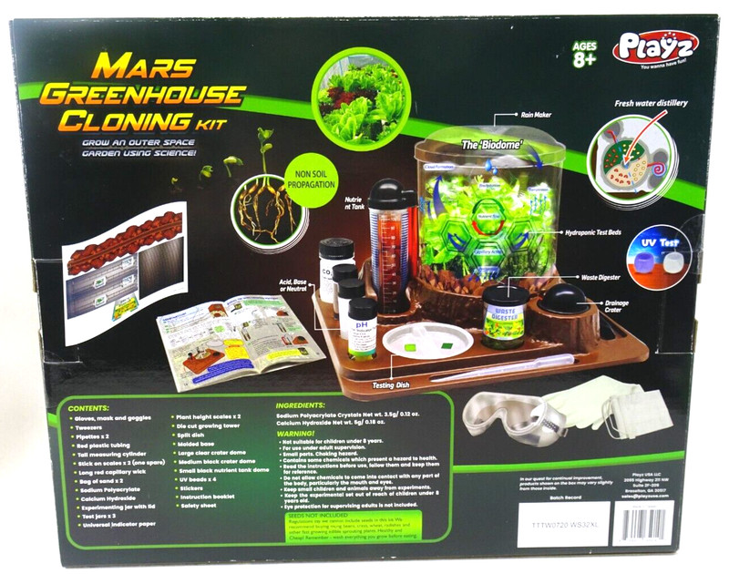 Playz Mars Greenhouse Cloning Kids Science Kit Grow an Outer Space Indoor Garden gallery