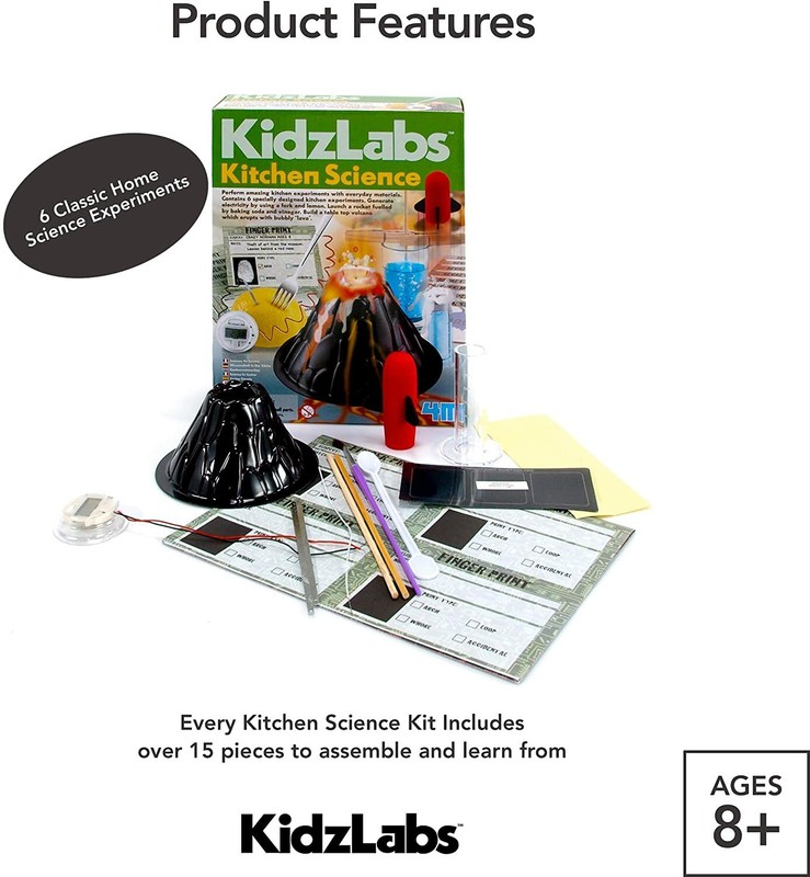 Kitchen Science Containing 6 Experiments Kidz Labs Fun Science Product 4M New gallery