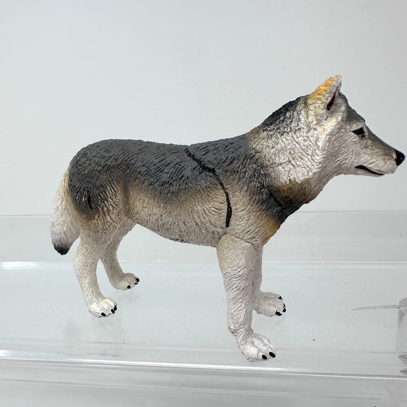 Safari Ltd Gray Wolf Figure Wild Dog Wildlife Zoo Jungle Animal Figurine 4″ 2020