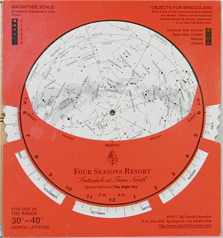 The Night Sky 30 40 Degree North Latitude Special Edition Four Seasons Resort