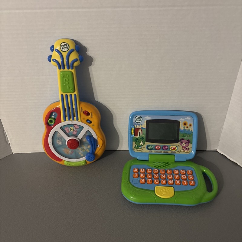 LEAP FROG BILINGUAL ENGLISH/SPANISH GUITAR + LEAPTOP KIDS LAPTOP TABLET