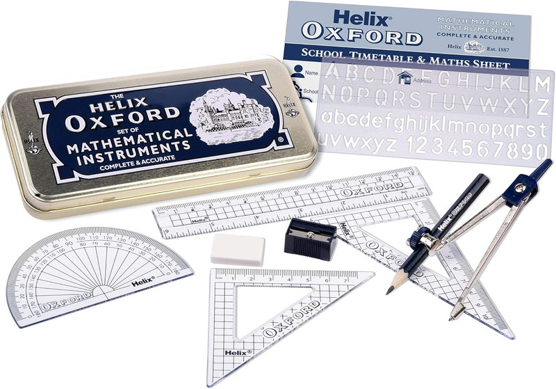 Oxford Maths Set with Storage Tin gallery