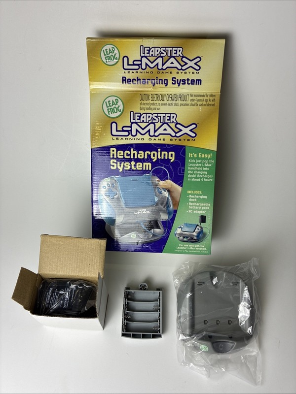 Leapfrog Leapster L-Max Recharging System – Dock, Battery Pack, AC Adapter