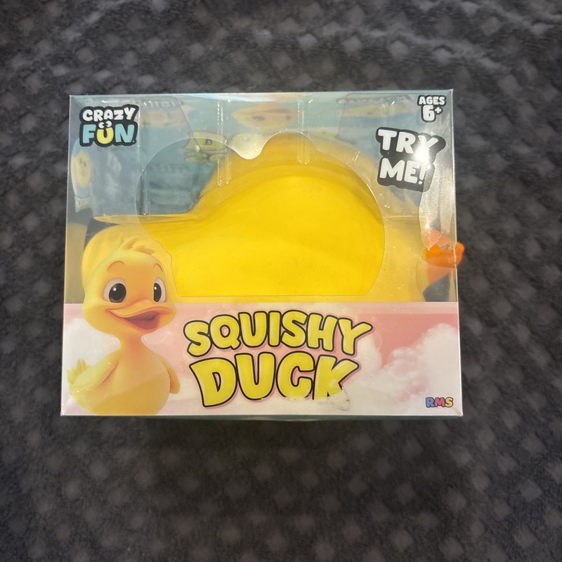 Crazy Fun Squishy Duck Stretch Squeeze Toy Yellow Orange 2026 Brand New