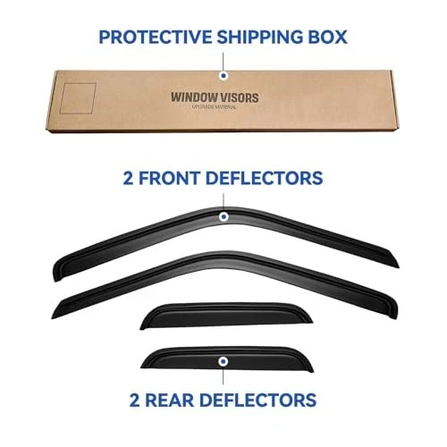 Window Visors Rain Guards for 1988-1999 Chevy/GMC C1500/ C2500/C3500/ K1500/ gallery