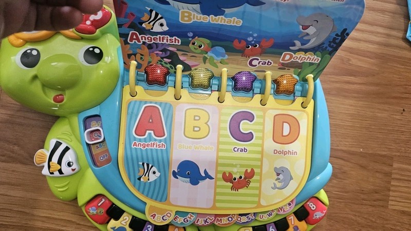 VTech Touch and Teach Turtle Book Learning Toy Book ABC's Musical Sounds Works gallery