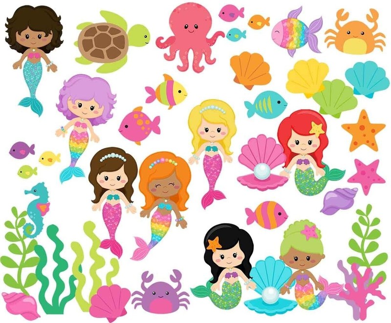 Mermaid Friends Felt Figures For Flannel Board Stories Preschool Sea Creatures