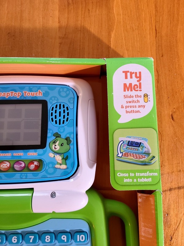 New LeapFrog 2-in-1 LeapTop Touch Laptop & Touch Screen Tablet Green gallery