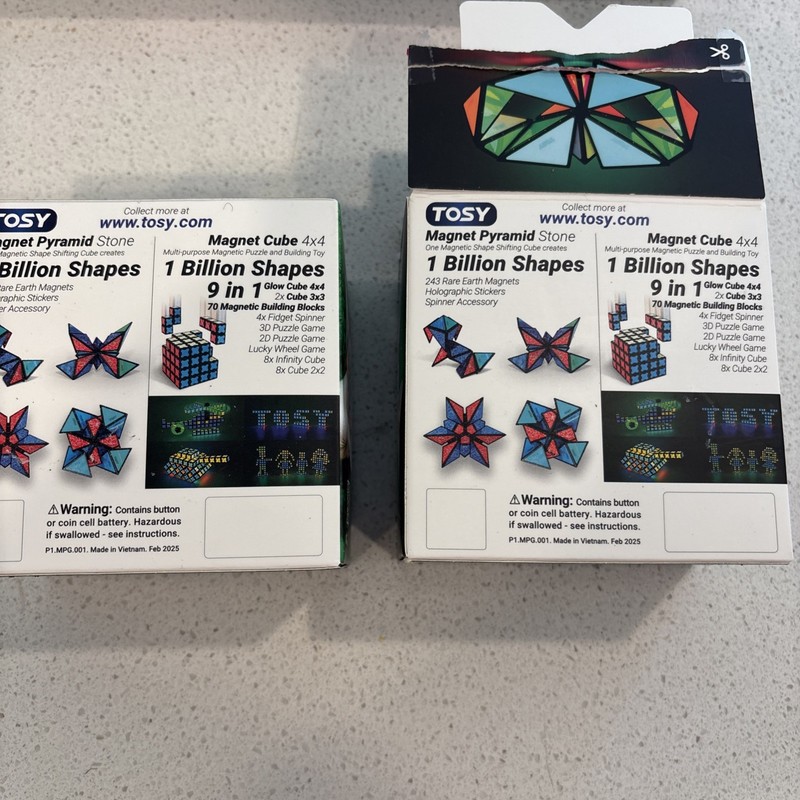 TOSY Magnet Pyramid Glow 1 Cube Transforms 1 Billion Shapes UV - A001 gallery