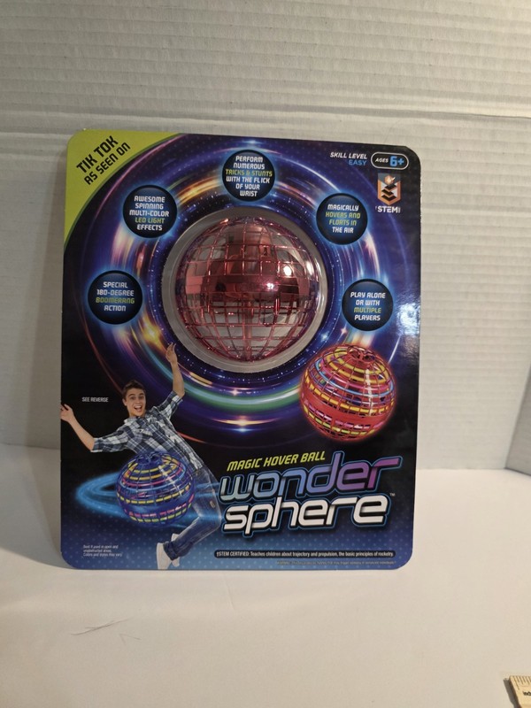 NEW! Wonder Sphere Magic Hover Ball - RED - STEM Certified Toy Ages 6+ gallery