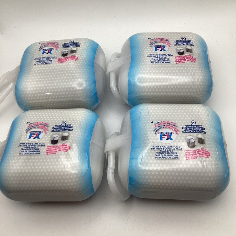 4 X Sensory FX ASMR 2 Pod Carry Case Series Fidget Toy