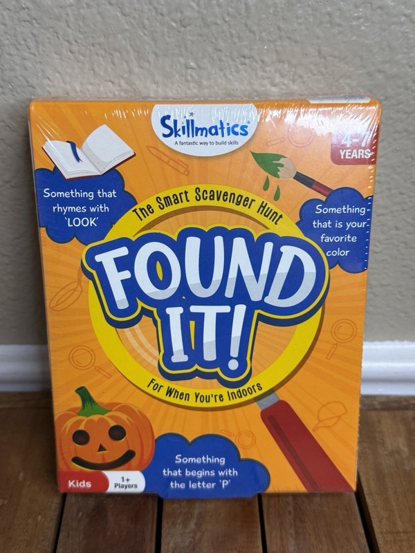 Skillmatics Card Game Found It! Indoor Edition in Package Sealed Educational