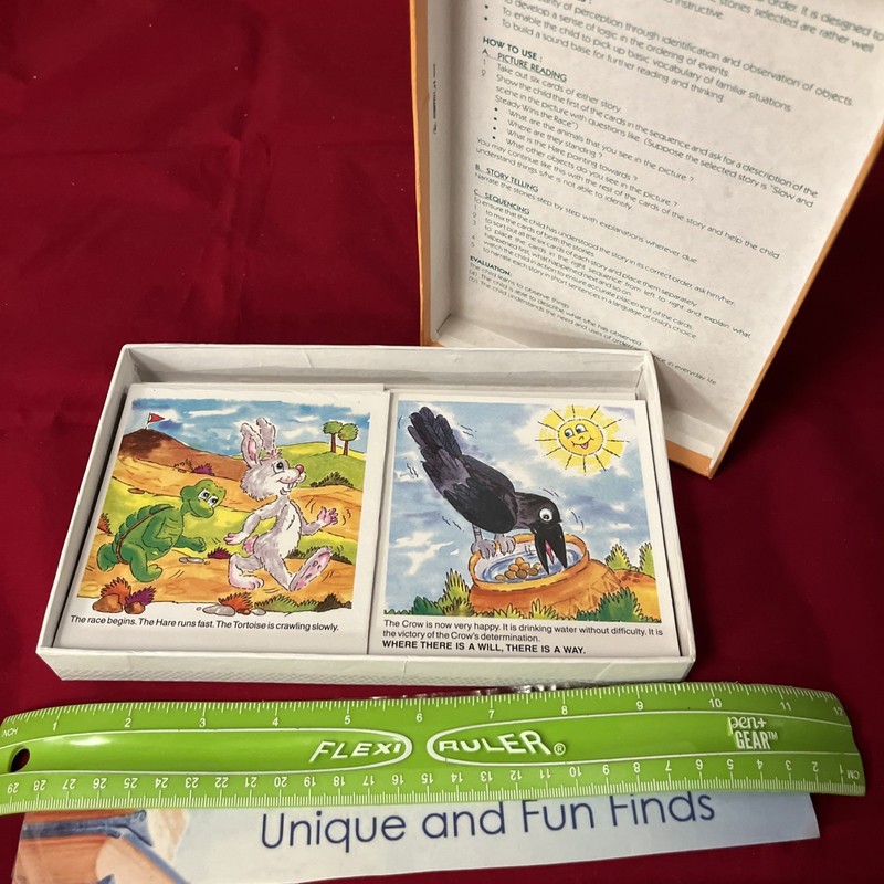 12-Card Story Sequencing Set Fables By Creatives EUC gallery