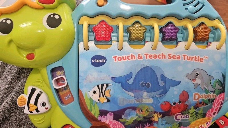 VTech Touch and Teach Turtle Book Learning Toy Book ABC's Musical Sounds Works gallery