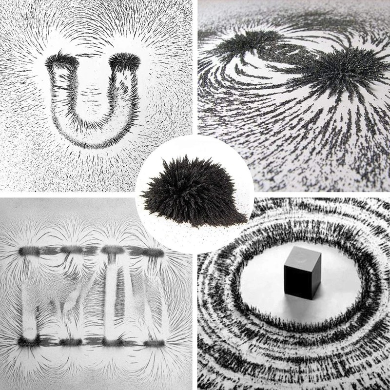 Bulk Iron Filings- 1 LB Iron Filings with 4 Magnets for Science Experiments, ... gallery