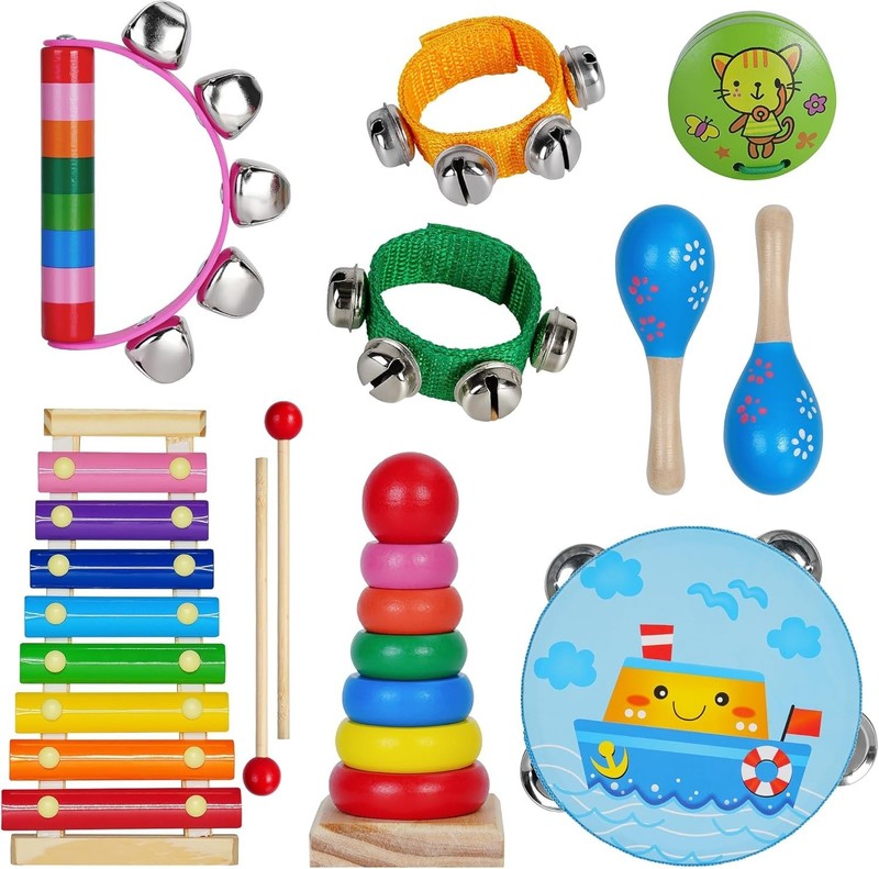 11-Piece Colorful Musical Instruments Set for Toddlers - Perfect Gift Idea gallery
